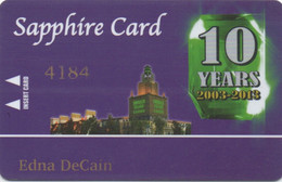 Emerald Island Casino Henderson Nevada : 10 Years 2003-2013 : Sapphire Card - Casino Cards