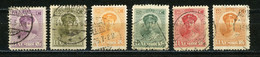 LUXEMBOURG : CHARLOTTE N° Yvert 121+124/128 Obli. - 1921-27 Charlotte De Face