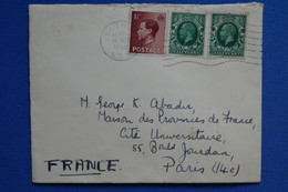 R11 GRANDE BRETAGNE BELLE LETTRE 1936 ELTH.. POUR PARIS FRANCE + AFFRANCH PLAISANT - Lettres & Documents