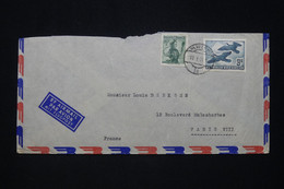 AUTRICHE -  Enveloppe De Wien Par Avion Pour Paris En 1954, Affranchissement Avec PA 57 ( Cote Détaché 145€ ) - L 96649 - 1945-60 Cartas