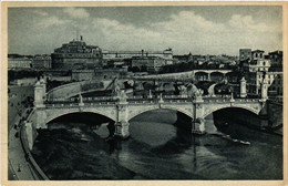 CPA AK ROMA Ponte Sul Tevere E Castel S. Angelo ITALY (551851) - Ponti