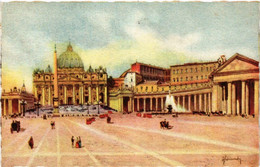 CPA AK ROMA Piazza S. Pietro E Vaticano ITALY (551992) - San Pietro