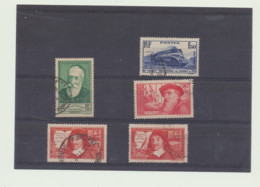 N° 340 à 344    5  VALEURS  Cote 22 Euros - Used Stamps