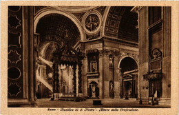 CPA AK ROMA Basilica Di S. Pietro-Altare Della Confessione ITALY (552333) - San Pietro