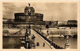 CPA AK ROMA Ponte Elio E Castel S. Angelo ITALY (552538) - Ponts