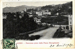 CPA AK Luino Panorama Preso Dalla Piazza Risorgimento ITALY (553388) - Luino