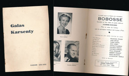 1951-1952 - Galas Karsenty- Bobosse - F; Perier  M. Daems J Hebey C. Guerini - Programme