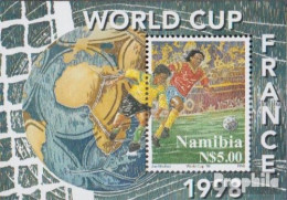Namibia - Südwestafrika Block42 (kompl.Ausg.) Postfrisch 1998 Fussball WM Frankreich - Namibie (1990- ...)