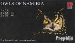 Namibia - Südwestafrika 937-941MH (kompl.Ausg.) Markenheftchen Postfrisch 1998 Einheimische Eulen - Namibie (1990- ...)