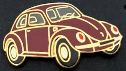 VW - VOITURE - CAR - AUTOMOBILE - BALLARD - COCCINELLE ROUGE,VIOLETTE - (3cm /1,5cm) - EGF - VOLKSWAGEN -    (JAUNE) - Volkswagen