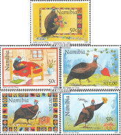 Namibia - Südwestafrika 854-858 (kompl.Ausg.) Postfrisch 1997 Helmperlhuhn - Namibie (1990- ...)