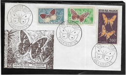 Thème Papillons - Madagascar - Timbres ** - Neuf Sans Charnière - TB - Butterflies