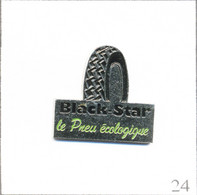 Pin's Equipementier / Pneus Reconditionnés “Black Star“ (Fabriqués En France). Non Est. Métal Peint. T794-24 - Autres