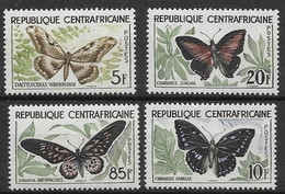 Thème Papillons - Centrafrique - Timbres ** - Neuf Sans Charnière - TB - Vlinders