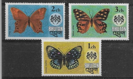 Thème Papillons - Bouthan - Timbres ** - Neuf Sans Charnière - TB - Papillons