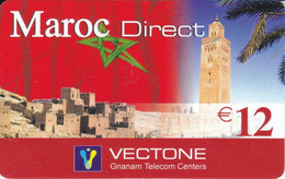 TARJETA DE HOLANDA DE VECTONE DE MAROC DIRECT (BANDERA MARRUECOS) - Cartes GSM, Prépayées Et Recharges