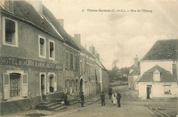 Thiron Gardais * La Rue De L'étang * Hôtel De La Croix Blanche JOLIVET JARDIN * Café De La Poste RENOU - Autres & Non Classés