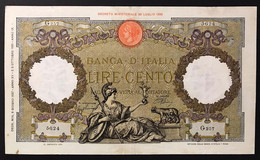 100 Lire Roma Guerriera Fascio Roma 09 06 1937 BEL BIGLIETTO Naturale LOTTO 3494 - 100 Lire