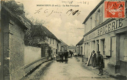 Marsauceux * La Rue Principale * Rouleau Cylindre Travaux Publics * Café épicerie VAUGEOIS - Autres & Non Classés