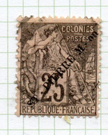 37CRT188 - ST PIERRE ET MIQUELON 1891 ,  Yvert N. 25 Usato. - Gebruikt