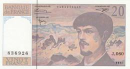 - BILLET DEBUSSY De 20 Francs 1997 état Neuf . - 20 F 1980-1997 ''Debussy''