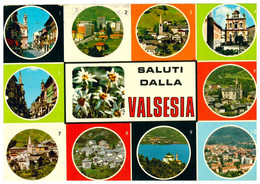 SALUTI DALLA VALSESIA GATTINARA BORGOSESIA ALAGNA VARALLO RIVA VALDOBBIA CARCOFORO SCOPELLO SERRAVALLE SESIA - Vercelli