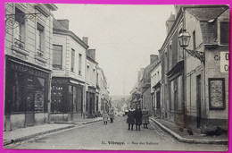 Cpa Vibraye Rue Des Sablons Carte Postale 72 Sarthe - Vibraye
