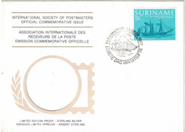 Surinam - Paramaribo - FDC - International Society Of Postmasters - Lettre Non Voyagée - 28 Septembre 1977 - Suriname