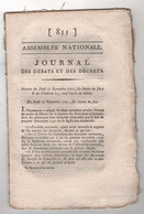 REVOLUTION FRANCAISE JOURNAL DES DEBATS 22 09 1791 - AVIGNON - REFUS DE CONSTITUTION - ARLES - COLONIES BARNAVE - JAUGE - Journaux Anciens - Avant 1800