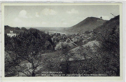 Porta Westfalica - Rhl - Blick Auf Hausberge Mit Jugendherberge U. Kaiser Wilhelm Denkmal - Porta Westfalica