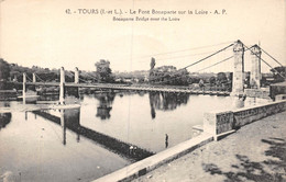 21-6434 : LES BORDS DE LA LOIRE. TOURS. PONT SUSPENDU. PONT DE FILS. PONT DE SAINT-CYR - Saint-Cyr-sur-Loire