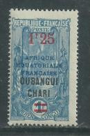 Oubangui N° 70  XX Timbres Avec Nouvelles Valeur : 1 F. 25 Siur 1 F. Bleu Et Outremer  Sans  Charnière, TB - Unused Stamps
