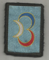 écusson Tissu  , 3 éme Division Blindée , 3 Croissants, 2 Scans - Patches