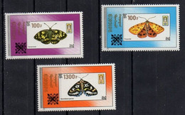 Mongolia 2019. Butterflies. Fauna. Insects. Surcharge On Stamps Of 1990, Overprint. MNH - Mongolei