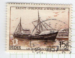37CRT275 - ST PIERRE ET MIQUELON 1956 ,  Yvert N. 352 Usato. - Used Stamps