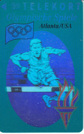 TARJETA DE DINAMARCA DE LAS OLIMPIADAS DE ATLANTA DE TIRADA 11000 SALTO VALLAS (OLYMPISCHE SPIELE) - Dänemark