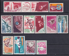 WALLIS - POSTE AERIENNE ANNEES COMPLETES 1963 à 1967 YVERT N° 19/31 * MLH - COTE = 128.5 EUROS - - Nuovi