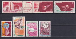 WALLIS ET FUTUNA - ANNEE COMPLETE 1966 - POSTE AERIENNE YVERT N°24/30 ** MNH - COTE = 37 EUR - Années Complètes