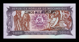 Mozambique 5000 Meticais 1989 Pick 133b Low Serial DW SC UNC - Mozambique