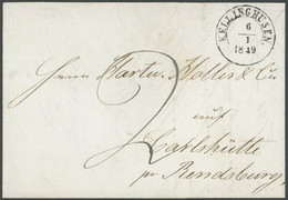 SCHLESWIG-HOLSTEIN KELLINGHUSEN, K11/2 Nach Carlshütte Bei Rendsburg, Kabinett, Kurzbefund C.A. Møller - Prephilately