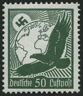 Dt. Reich 535y **, 1934, 50 Pf. Flugpost, Waagerechte Gummiriffelung, Pracht, Mi. 130.- - Nuovi