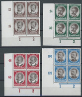 Dt. Reich 540-43 VB **, 1934, Kolonialforscher In Linken Unteren Eckrandviererblocks, Postfrisch, Pracht - Nuovi