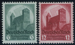 Dt. Reich 546/7 **, 1934, Reichsparteitag, Pracht, Mi. 85.- - Unused Stamps