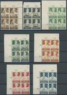 Dt. Reich 556-64 VB **, 1934, Stände In Oberen Eckrandviererblocks (4 Pf. Nur Oberrand), Prachtsatz - Nuovi