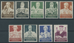 Dt. Reich 556-64 *, 1934, Stände, Falzrest, Prachtsatz, Mi. 100.- - Unused Stamps