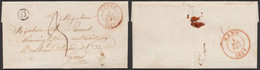 LAC Non Affranchie + Cachet Dateur "Ypres" (1857) Et Boite Rurale "O", Port "3" > Gent - Correo Rural