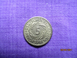 5 Pfennig 1935 F - 5 Reichspfennig