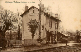 Château L'évêque * La Gare * Ligne Chemin De Fer Dordogne - Autres & Non Classés