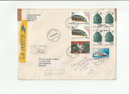 ROUMANIE ENVELOPPE 7 Timbres De 1994 Et 1995 YT N° 4147, 4169, 4300 & 4301 Adriana CUCU  Bucarest 2001 - Storia Postale