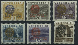 ÖSTERREICH 518-23 *, 1931, Rotary, Falzrest, Prachtsatz - Other & Unclassified